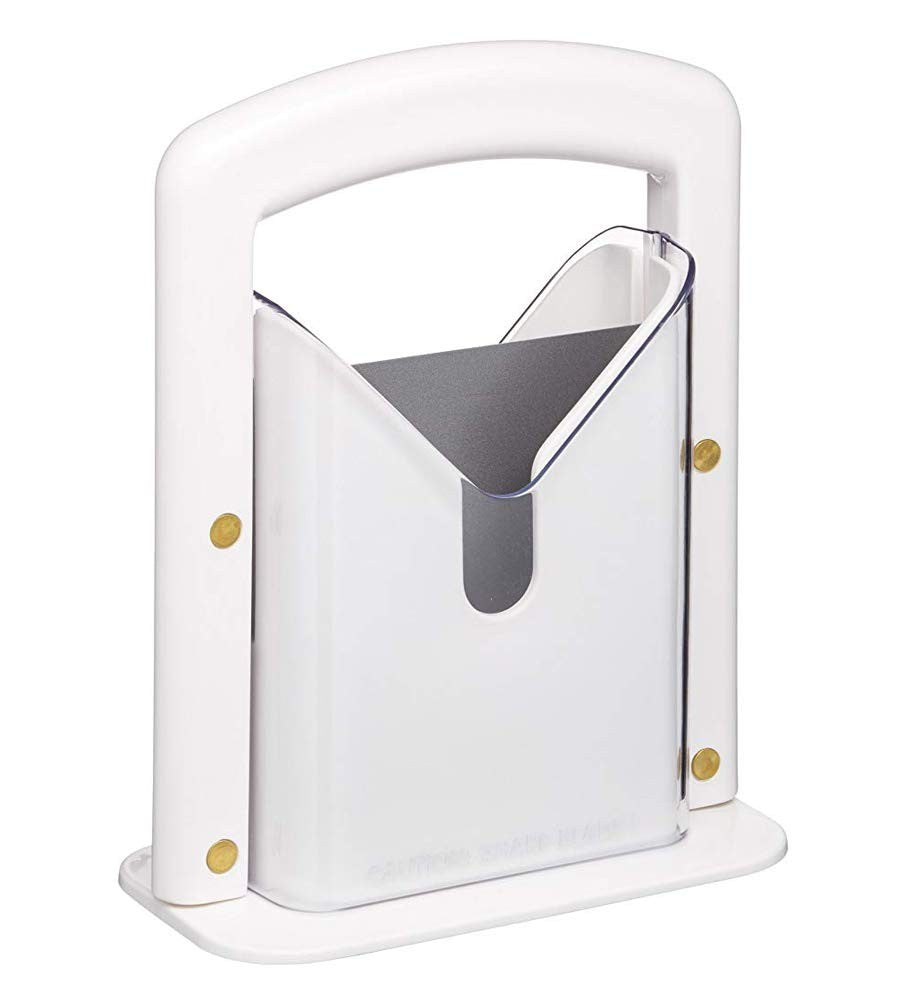 Hoan Bagel Guillotine Slicer 9.25-Inch Stainless Steel White Cutter