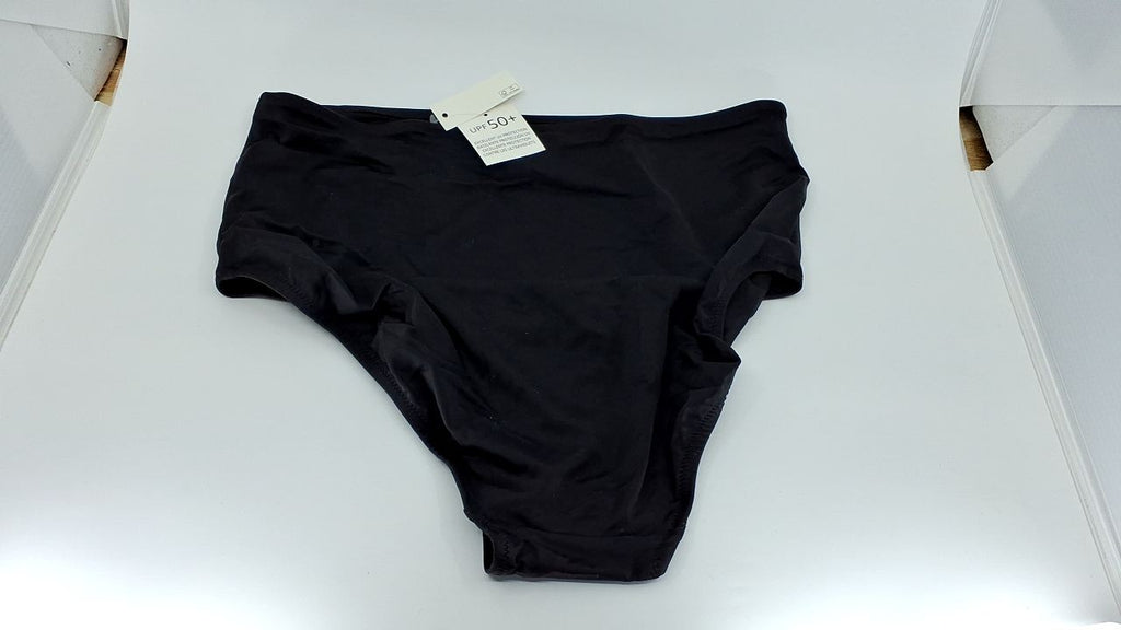 High Waist Bikini Bottom X-Large Washed Black Plus Size