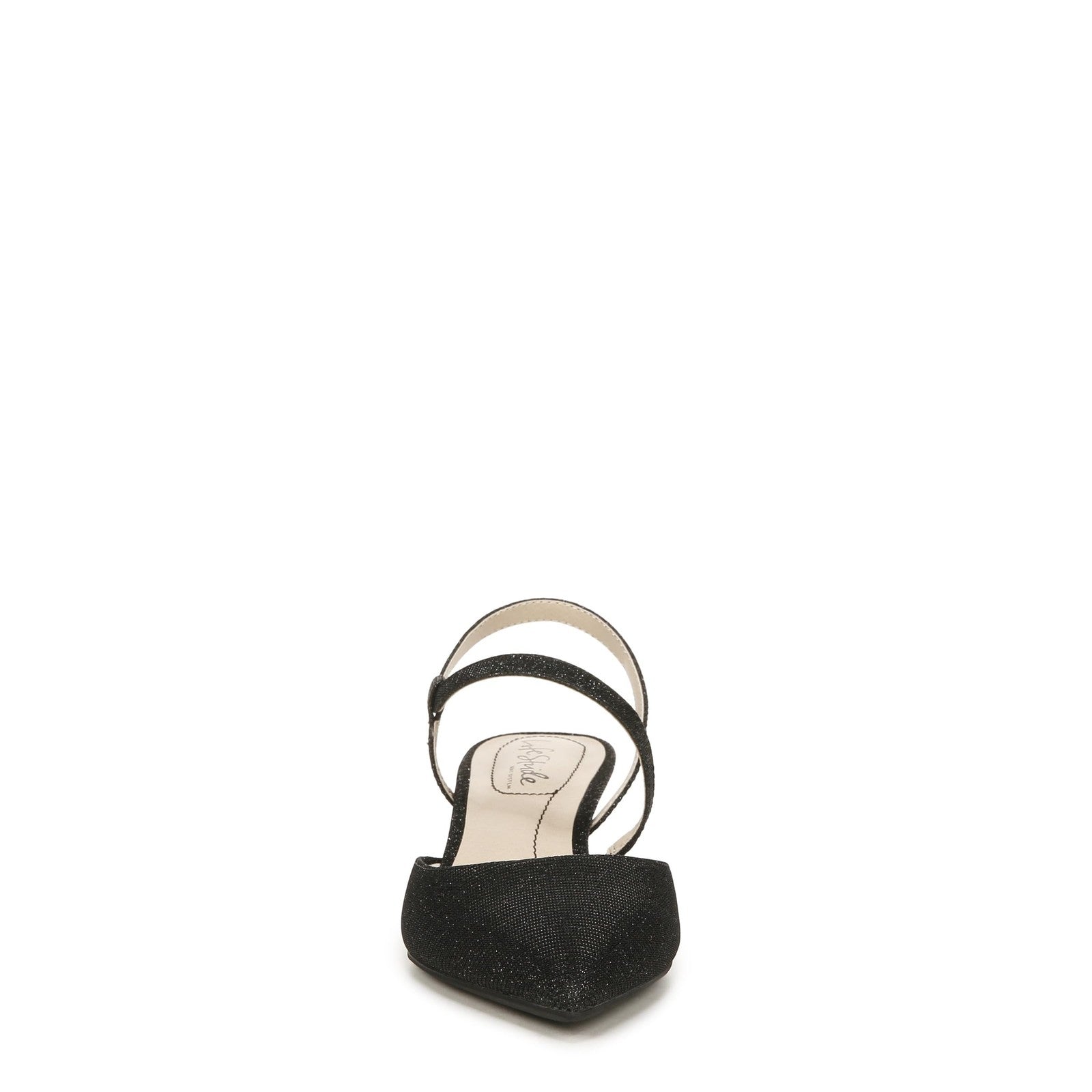 LifeStride Womens Minimalist Pump Black Shimmer 7.5 W