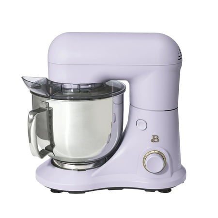 Drew Barrymore 5.3 Qt Stand Mixer Lavender w/ Beater, Dough Hook & Whisk