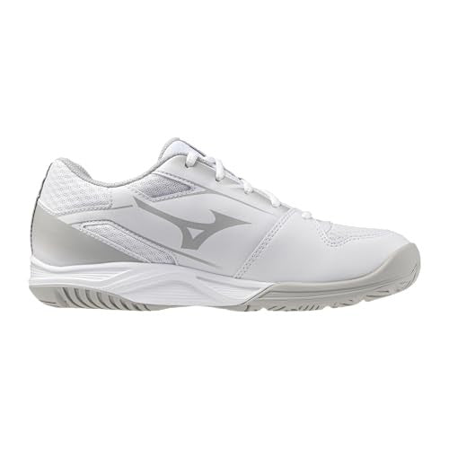 Mizuno Break Shot 5 AC Women's Tennis Shoes, White/Ultimate Grey, 9.5