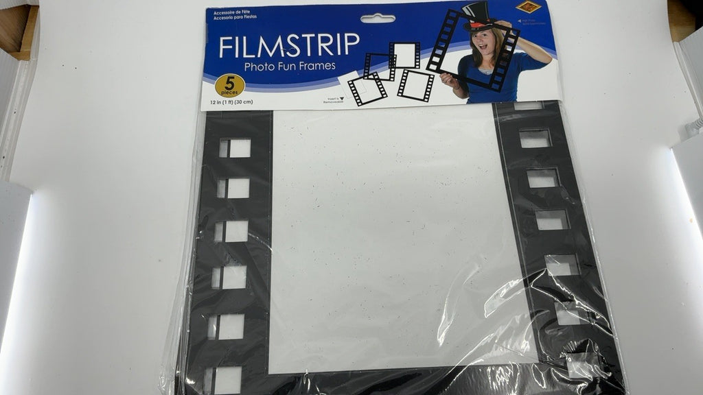 Customizable 12in Filmstrip Photo Frames - 10 Pack for Parties