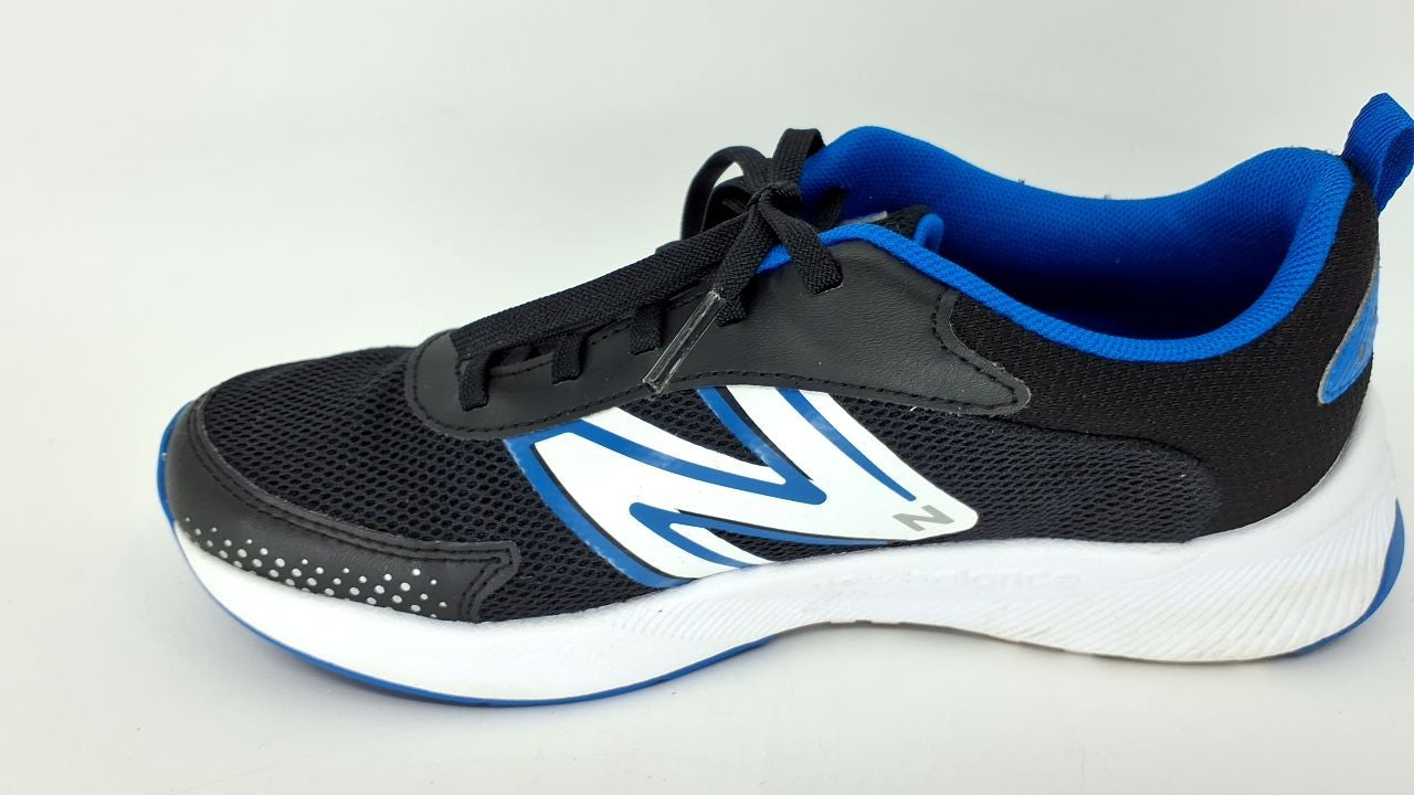 New Balance Kids' Dynasoft 545 V1 Lace-Up Running Shoe, 4.5 M, Black/Blue
