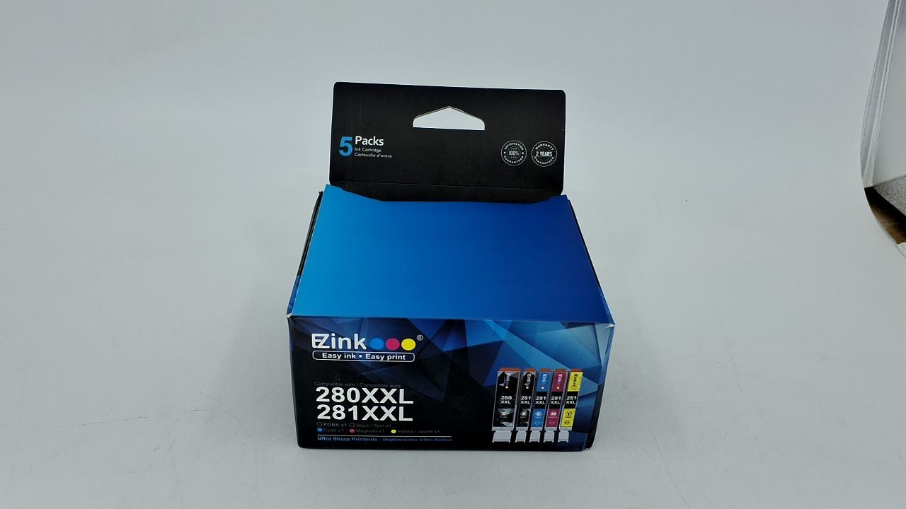 E-Z Ink 5 Pack Compatible Ink Cartridges for Canon PGI-280XXL CLI-281XXL