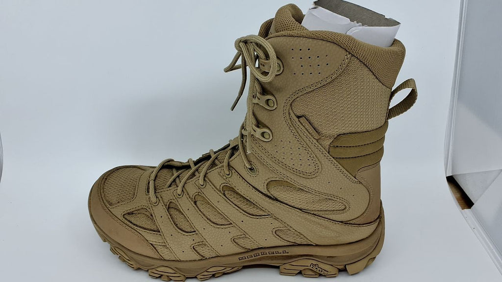 Moab 3 8" Waterproof Tactical Boots, Dark Coyote, Men's Size 12 Wide
