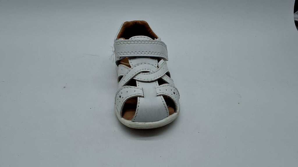 Stride Rite Kids SRTech Xena Sandal, White, 4.5 Wide US Unisex Toddler