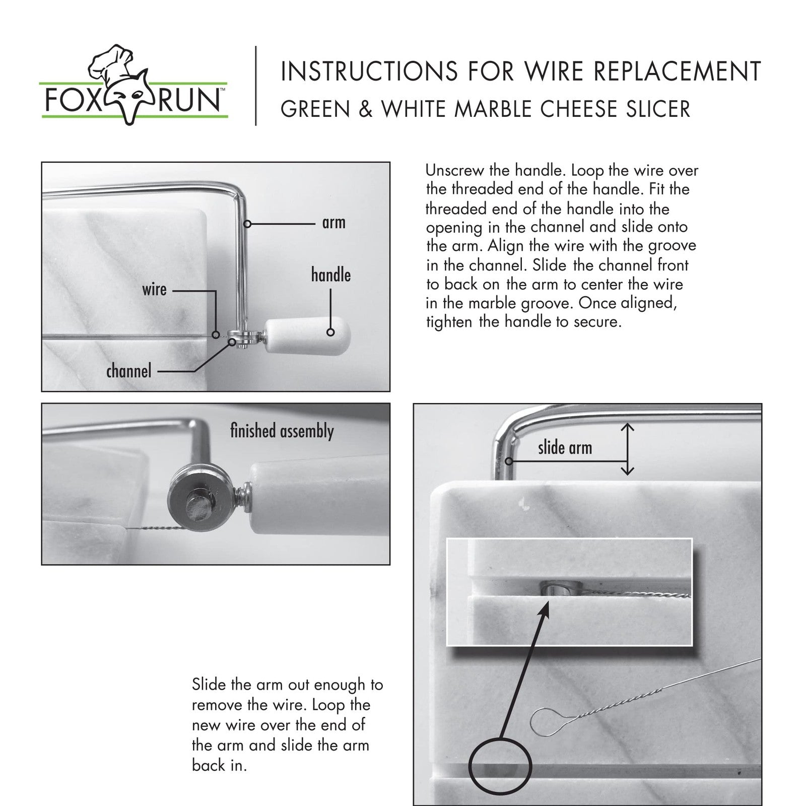 Fox Run Cheese Wire Replacement Set of 5, 5.5 In Stainless Steel