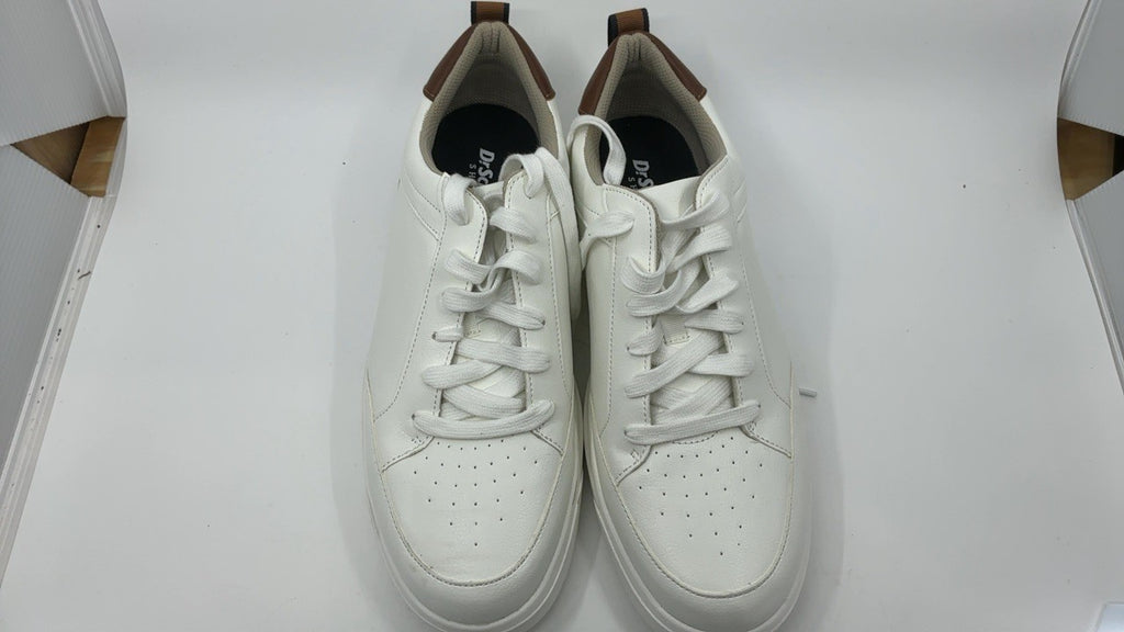 Dr. Scholl's Mens Catch Thrills Lace Up Casual Sneaker White Smooth 11.5 M