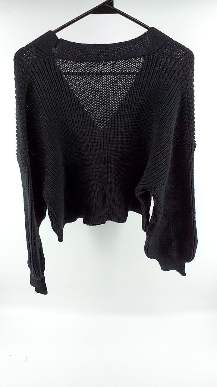 V-Neck Button Up Long Sleeve Cardigan