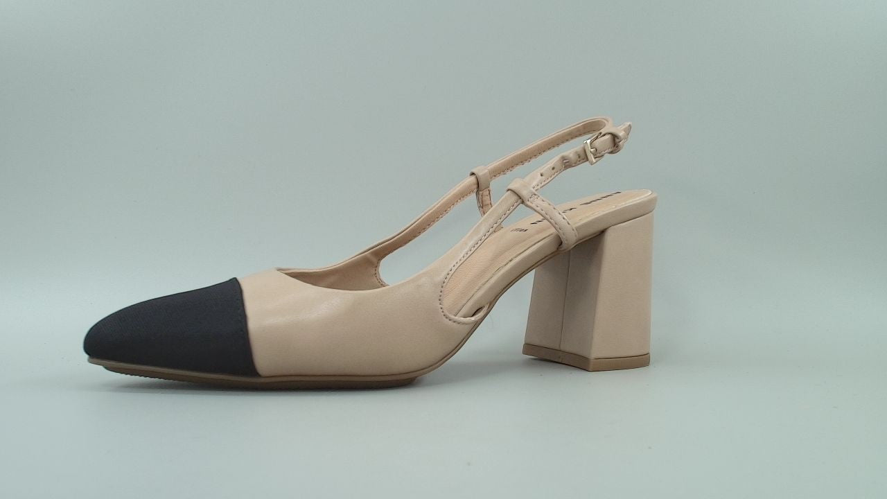 Anne Klein Womens Brooklyn Pump, Nude Black, 7.5
