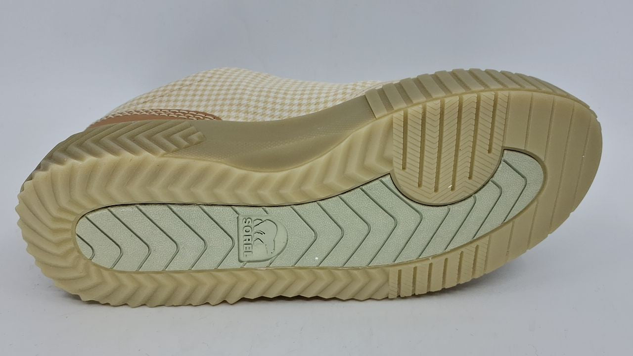 Sorel Women's ONA Ave Low Sneaker Waterproof, Bleached Ceramic/Light Aloe, 7