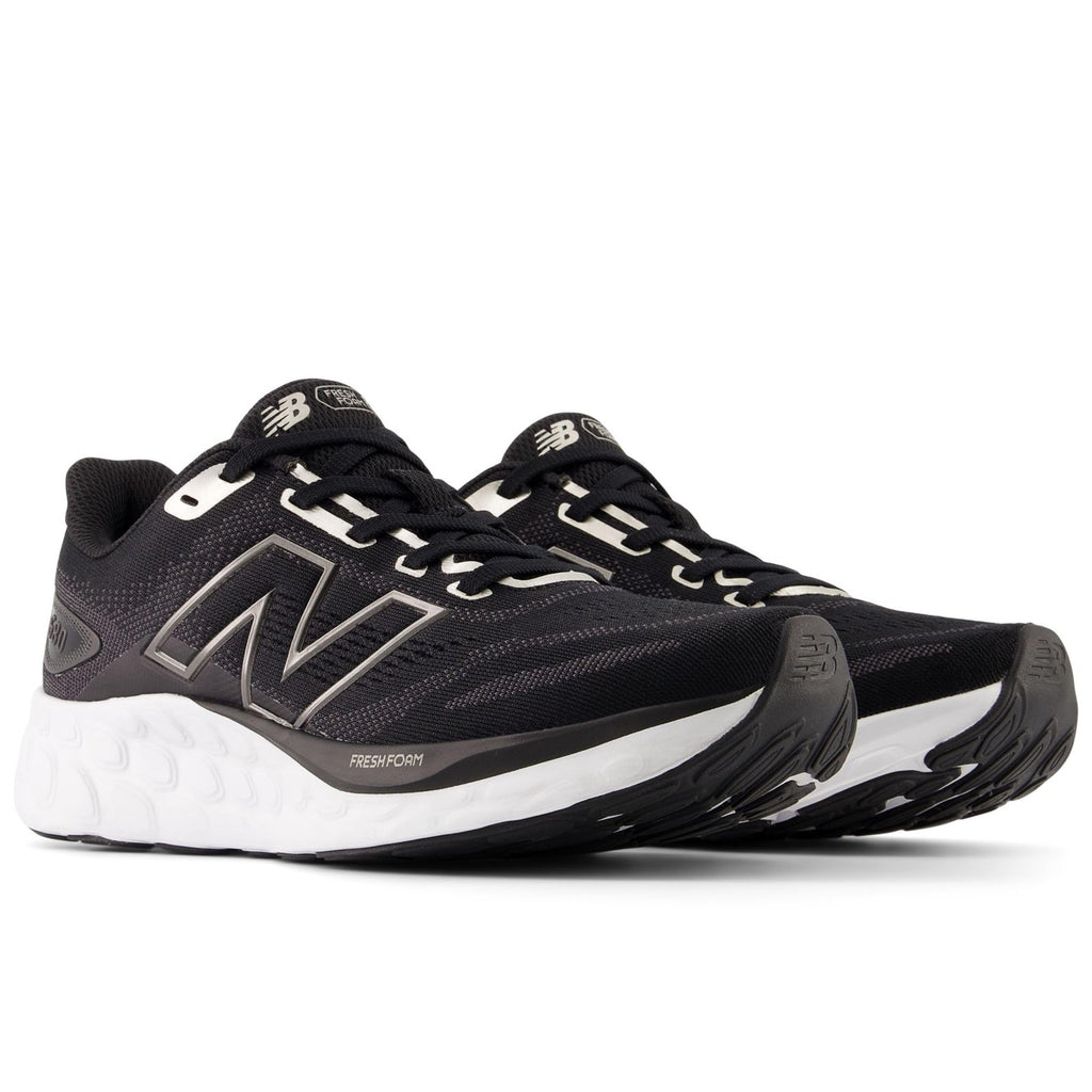 New Balance Women's 680 V8 Running Shoes, 8.5W, Black/Light Gold Metallic