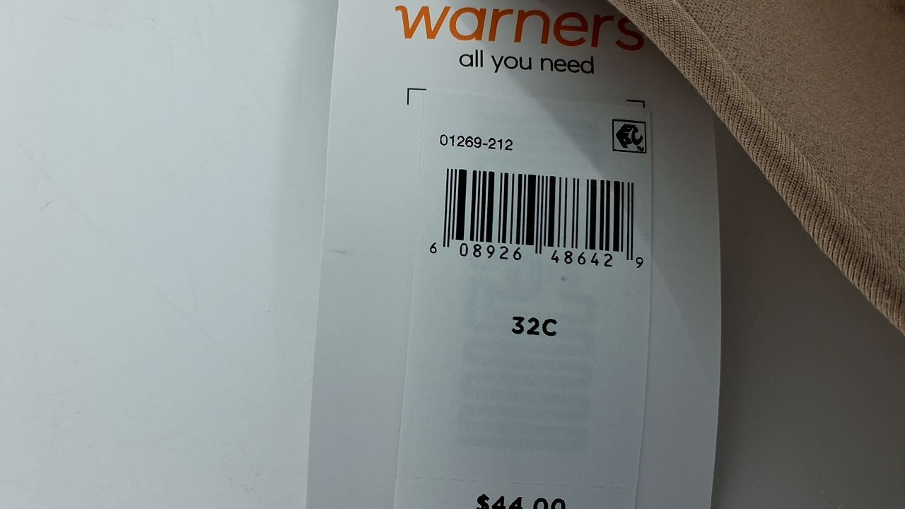 Warner's Cloud 9 Wireless Lightly Lined Bra 1269, Toasted Almond, 32C