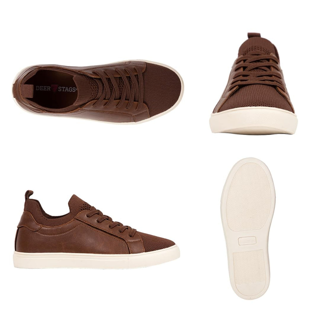 Deer Stags Boy's Dawson JR Sneaker, Brown, 6.5 Big Kid