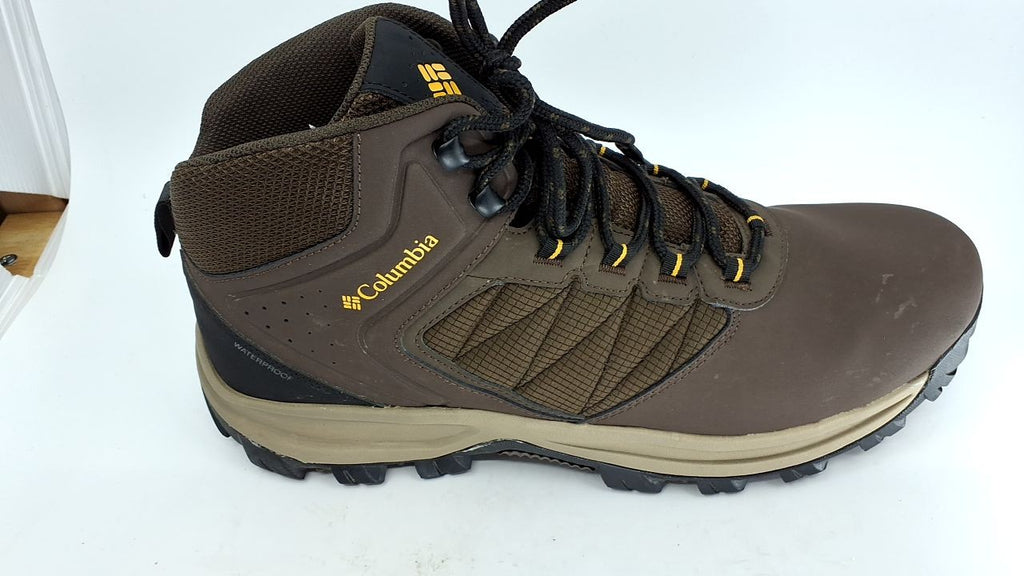 Columbia 14W Mens Transverse Hiking Boot Waterproof Cordovan/Golden Yellow