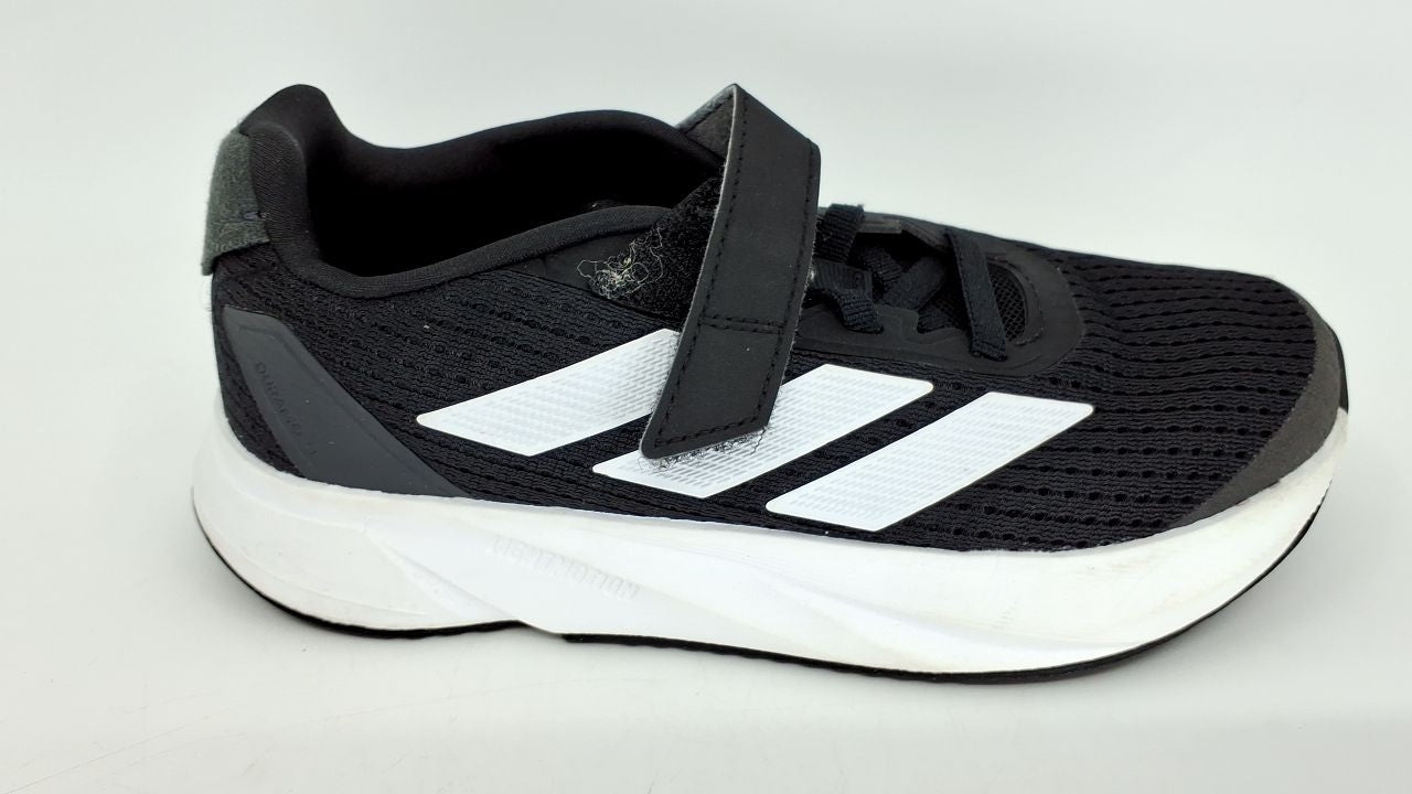 adidas Duramo SL Elastic Lace Sneakers, Core Black/White, Size 1 Kid