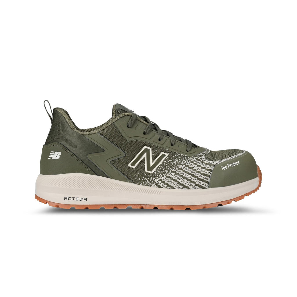 New Balance Men's Composite Toe Speedware Industrial Boot, Olive/White, 8