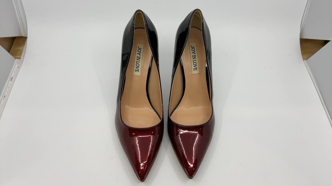 Women’s 3.5" High Heel Pointy Toe Stiletto Pumps Wine Black Size 8