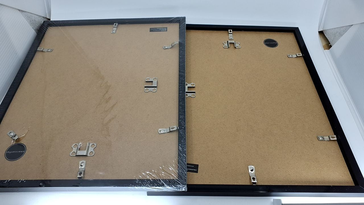 11x14 Picture Frame Duo - Black, Polished Plexiglass & Mat Option