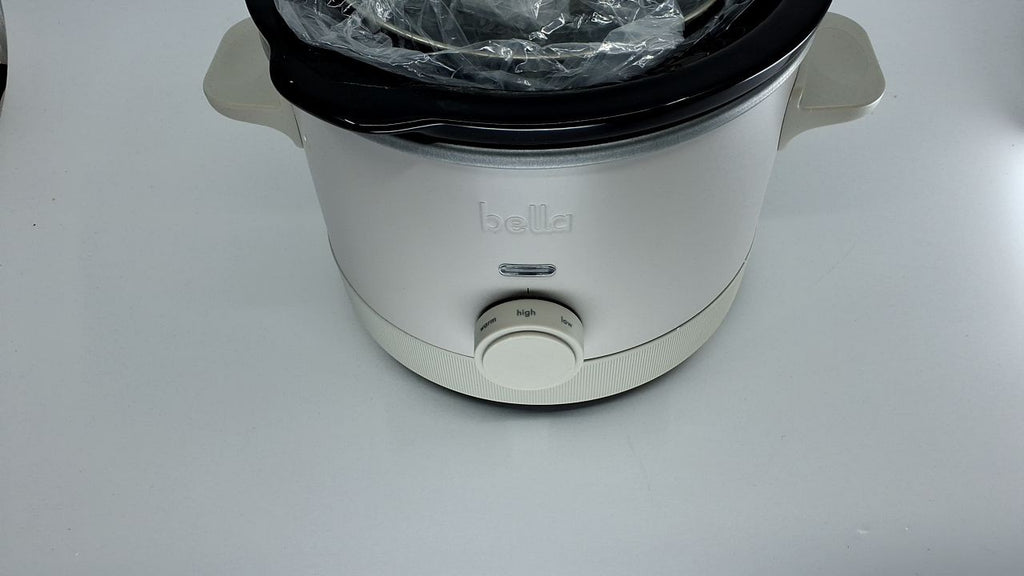 Oatmilk 1.5Qt Slow Cooker by Bella, Ceramic Nonstick, Cool Touch Handles