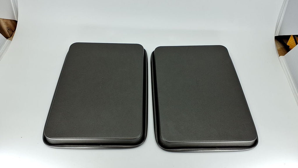 Gray Nonstick Baking Sheets 9x6.2in Set of 2 for Toaster Oven