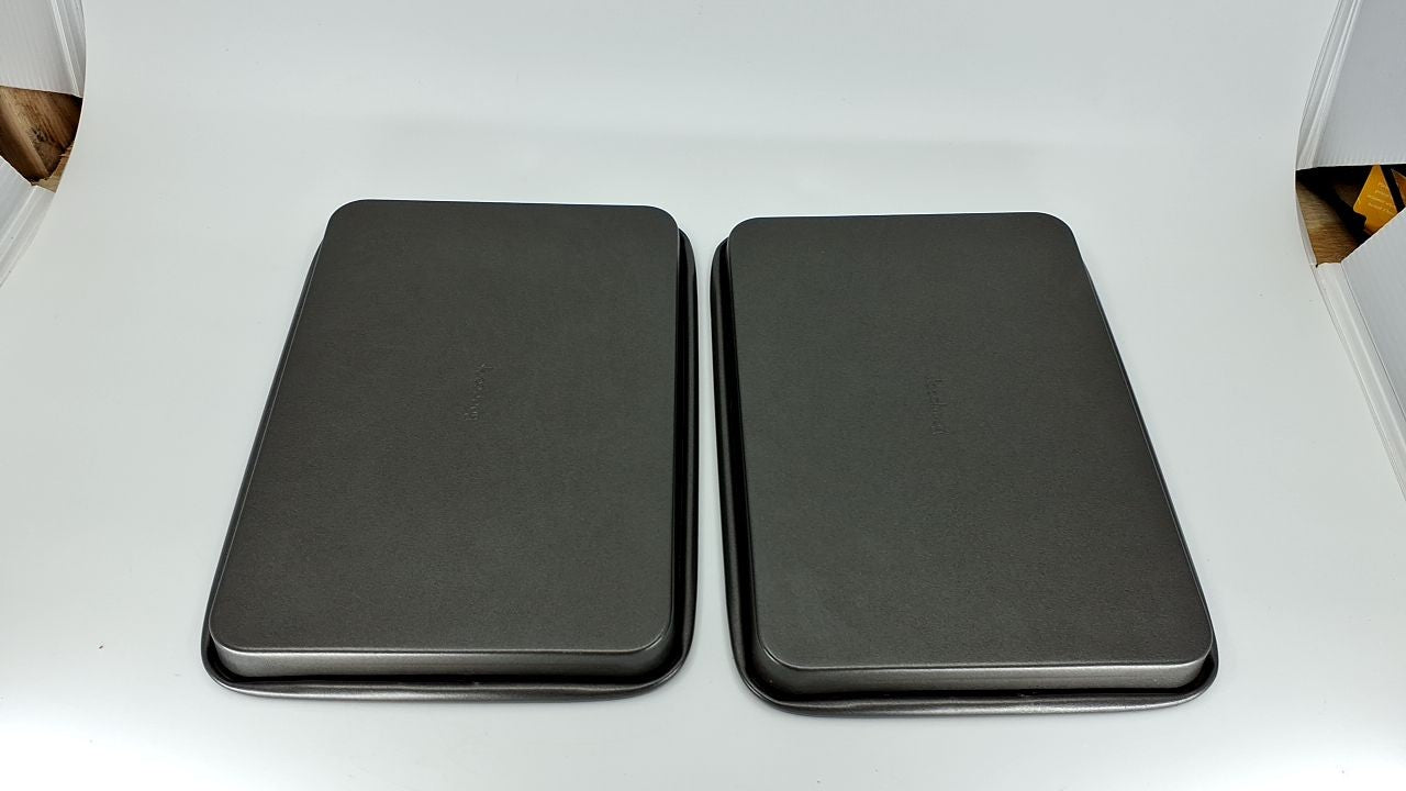 Gray Nonstick Baking Sheets 9x6.2in Set of 2 for Toaster Oven