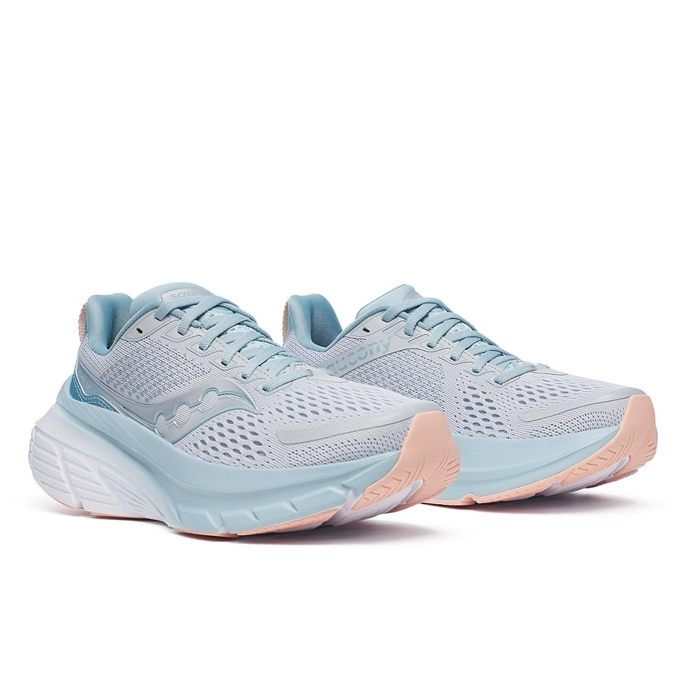 Saucony Women's Guide 17 Sneaker, Cloud/Topaz, 7