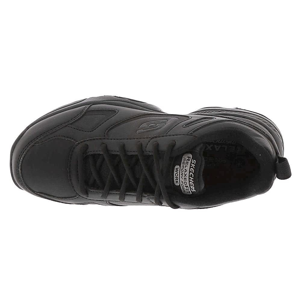 Skechers for Work Women's Dighton Bricelyn Work Shoe, Black, 6.5 M US
