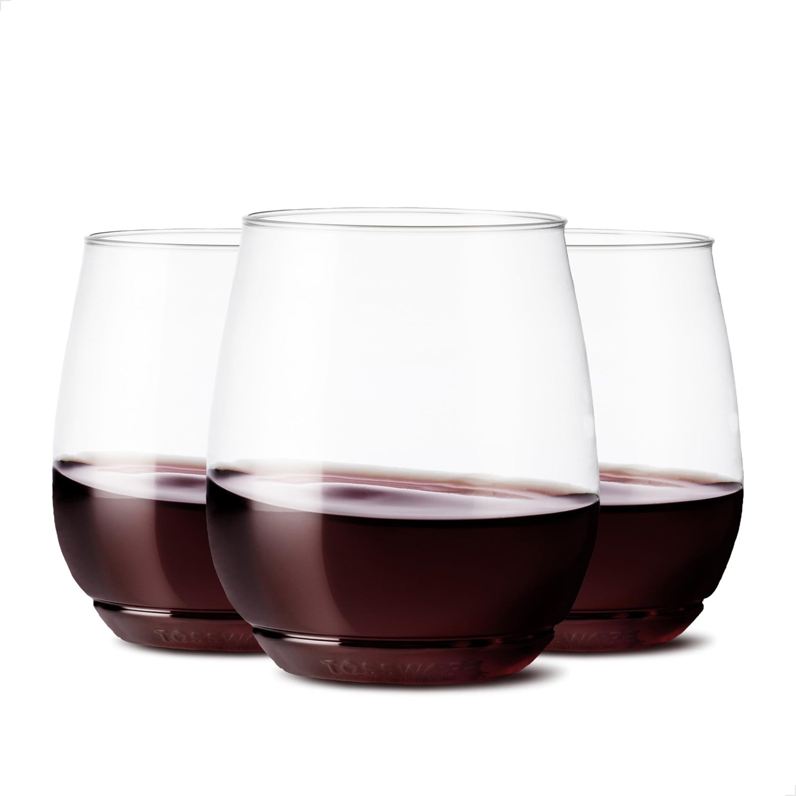 14oz Vino Clear Plastic Wine Glasses Set of 12 Unbreakable & Recyclable
