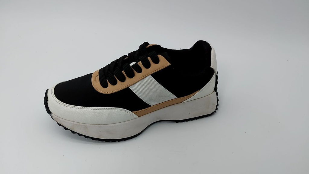 DV Dolce Vita Womens Bettie Sneaker, Black White, 5.5 US