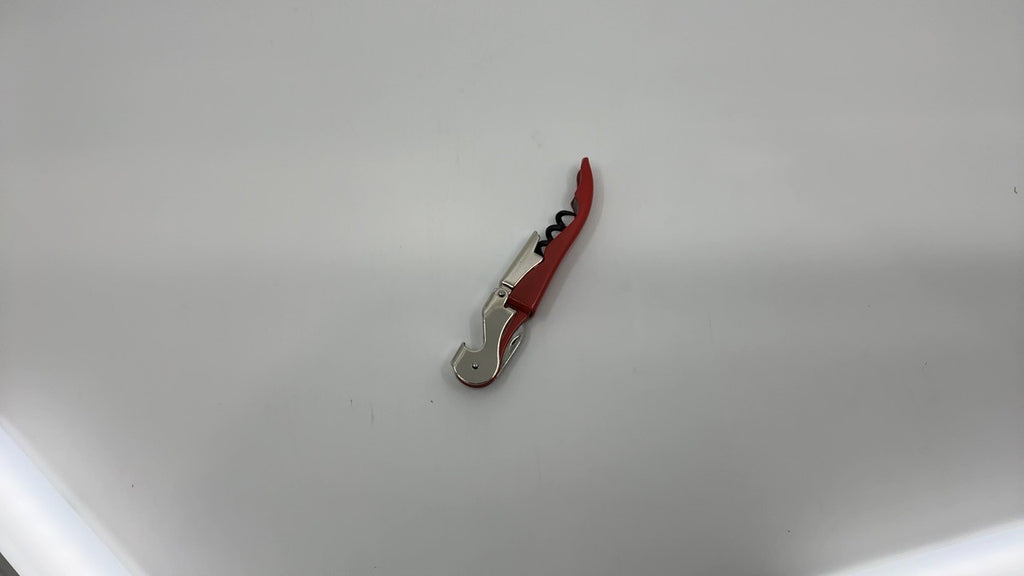 Double Hinged Waiter’s Corkscrew Red Wine Opener w/ Foil Cutter