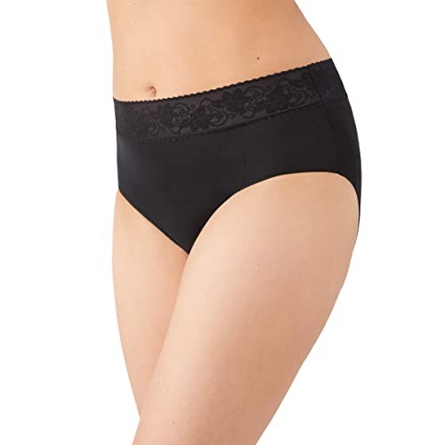 Wacoal Women's Comfort Touch Brief Panty, Black, Small