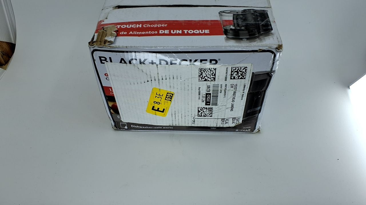 1.5-Cup BLACK+DECKER Food Chopper, One Touch Pulse, Stainless Steel Blade