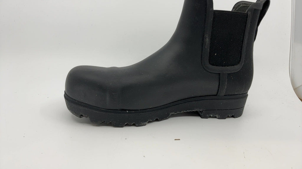 Bogs Womens Laurel Chelsea Safety Toe Boot, Black, Size 9