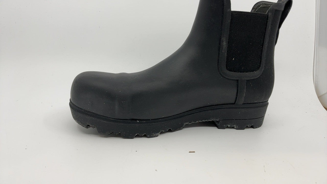 Bogs Womens Laurel Chelsea Safety Toe Boot, Black, Size 9