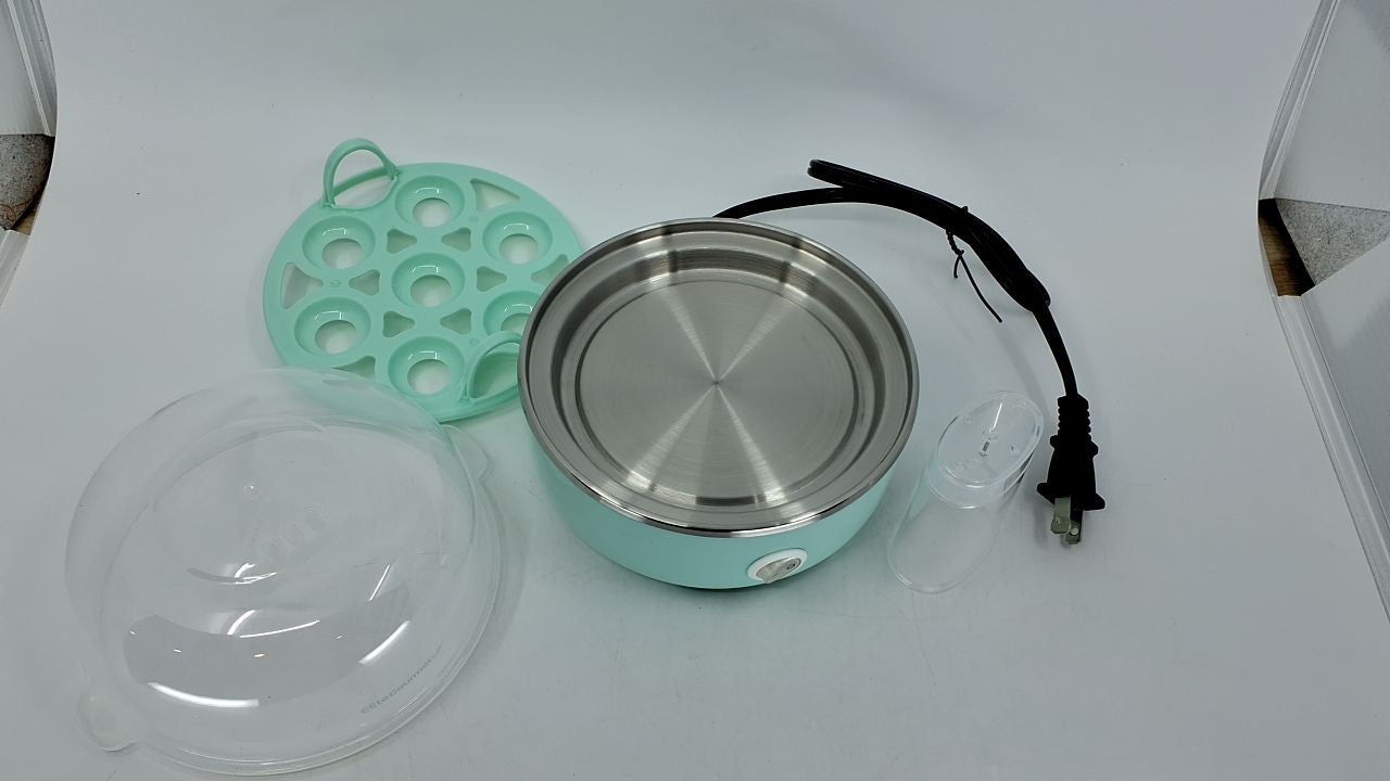 BPA Free Electric Egg Cooker Retro Mint, 7-Egg Capacity, Auto Shut-Off