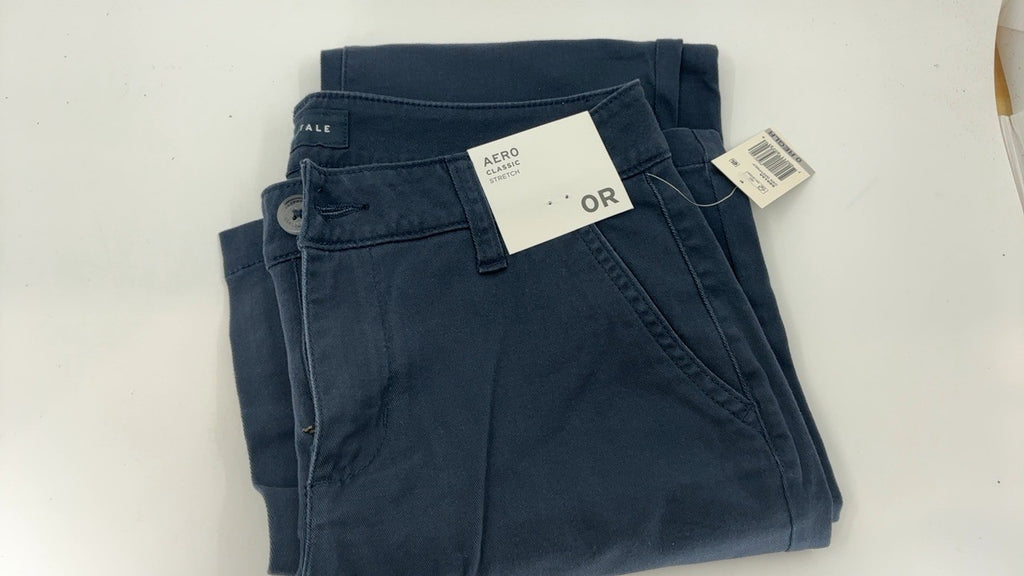 AEROPOSTALE Women's Aero Classic Uniform Pant, Navy Prep, 0