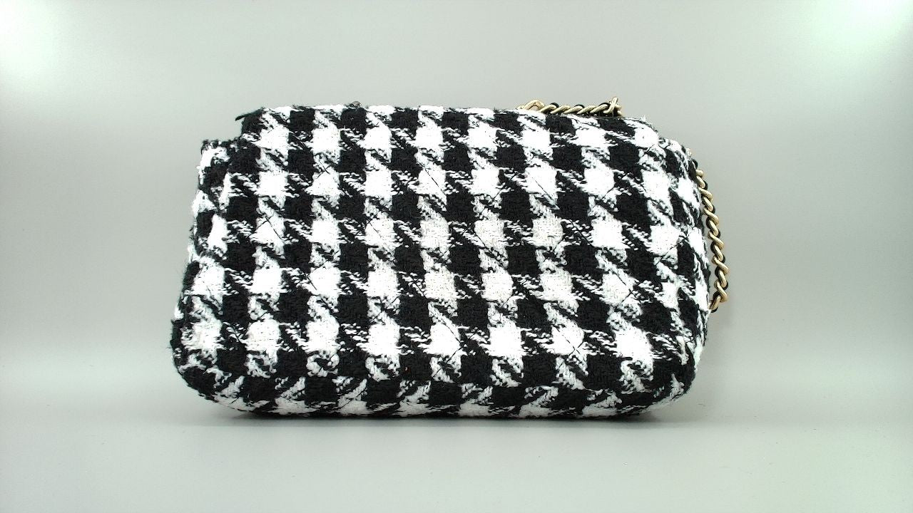DKNY Magnolia Shoulder Bag, Black/White Houndstooth