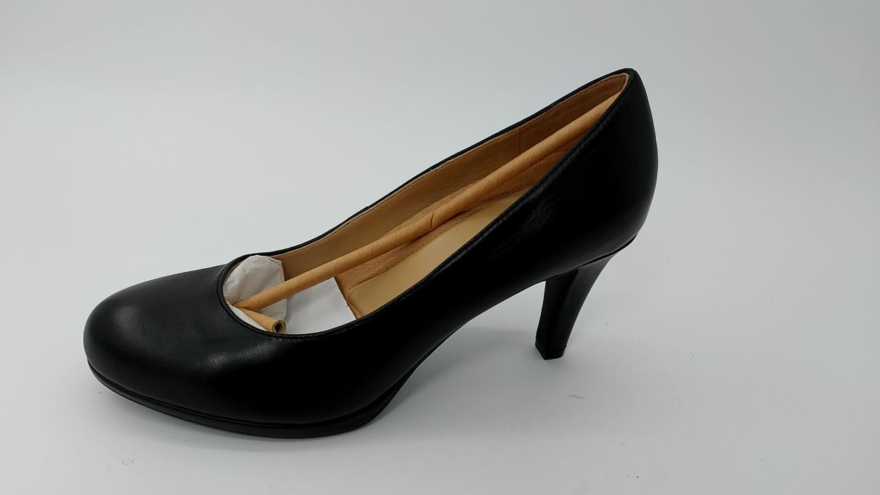 Naturalizer Womens Michelle Pump Black Leather 7 W