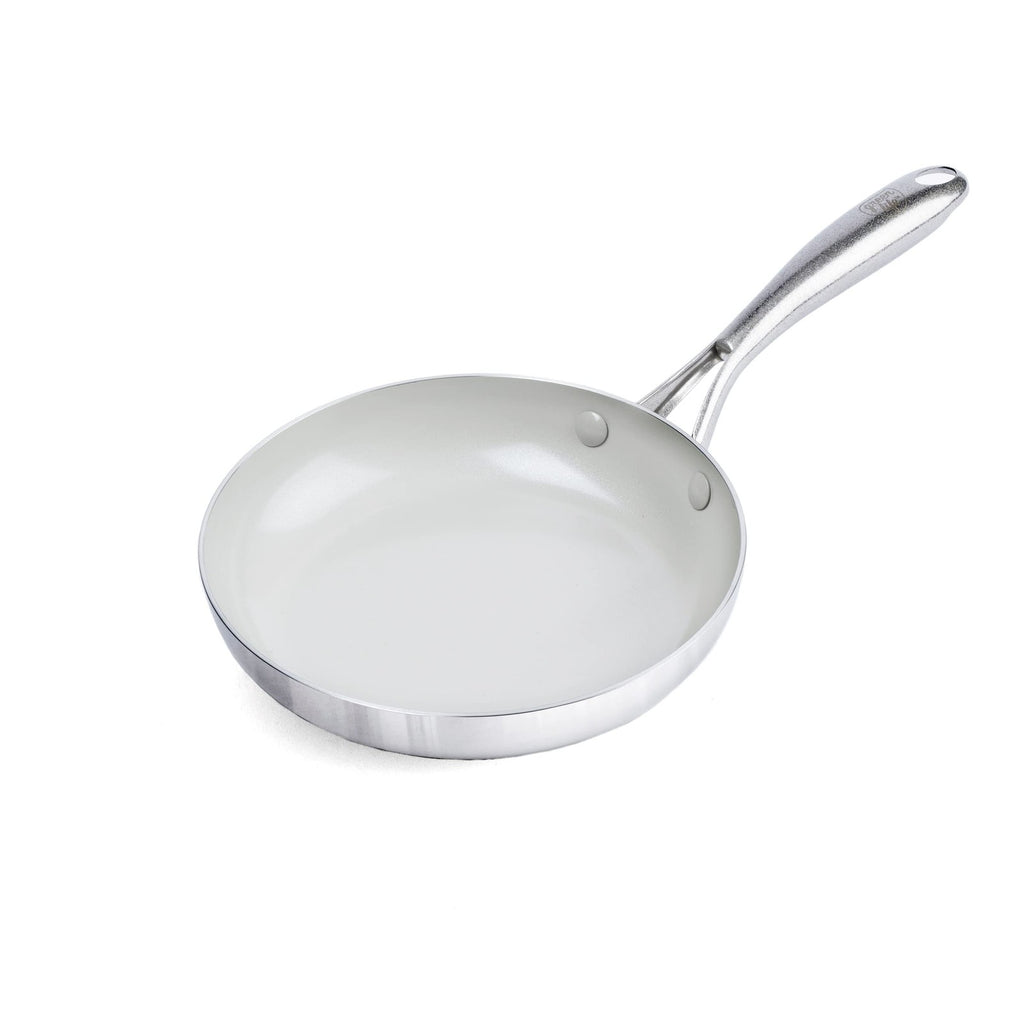 GreenLife 8" Ceramic Nonstick Frying Pan, Multi Clad, Dishwasher Safe