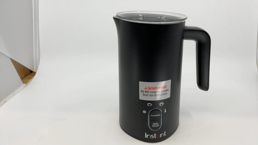 Electric Milk Steamer & Frother, 10oz, 4 Functions, Instant Pot, Black
