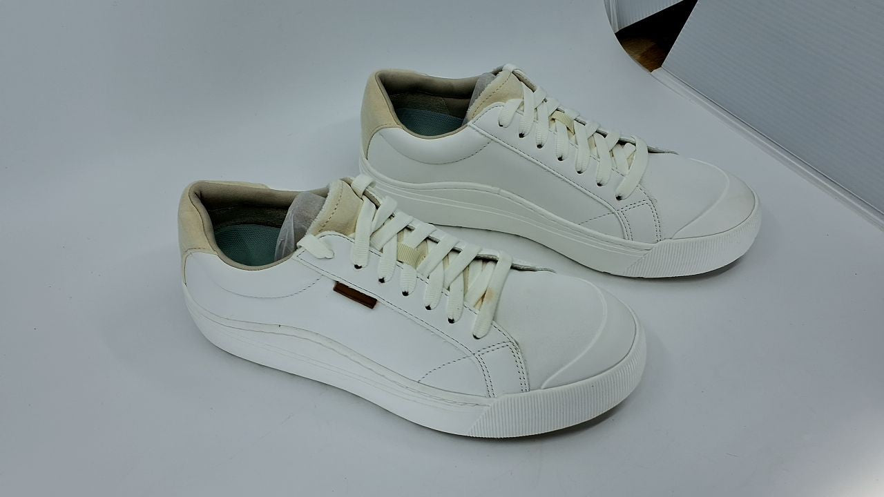 Dr. Scholl's Shoes Womens Time Off Sneaker White Smooth 8.5 W