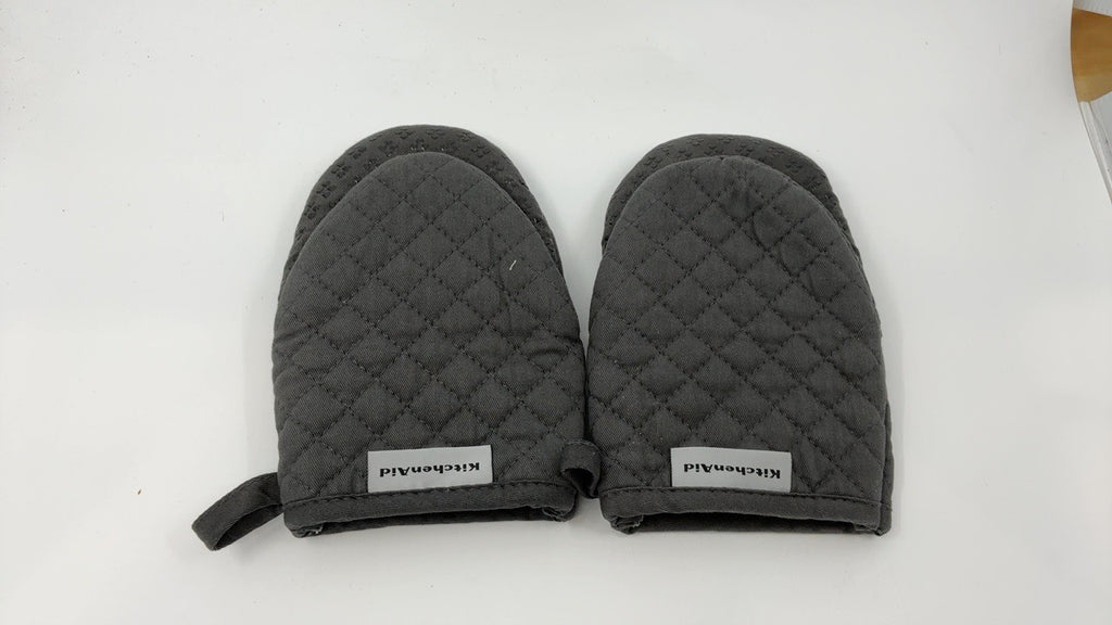 KitchenAid Asteroid Mini Oven Mitt Set, 5.5"x8", Charcoal Grey, 2 Piece