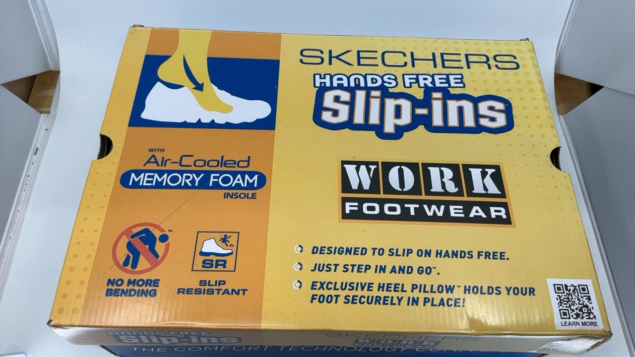 Men's Skechers Hands Free Slip Ins, Black, Size 11.5, Work Shoe
