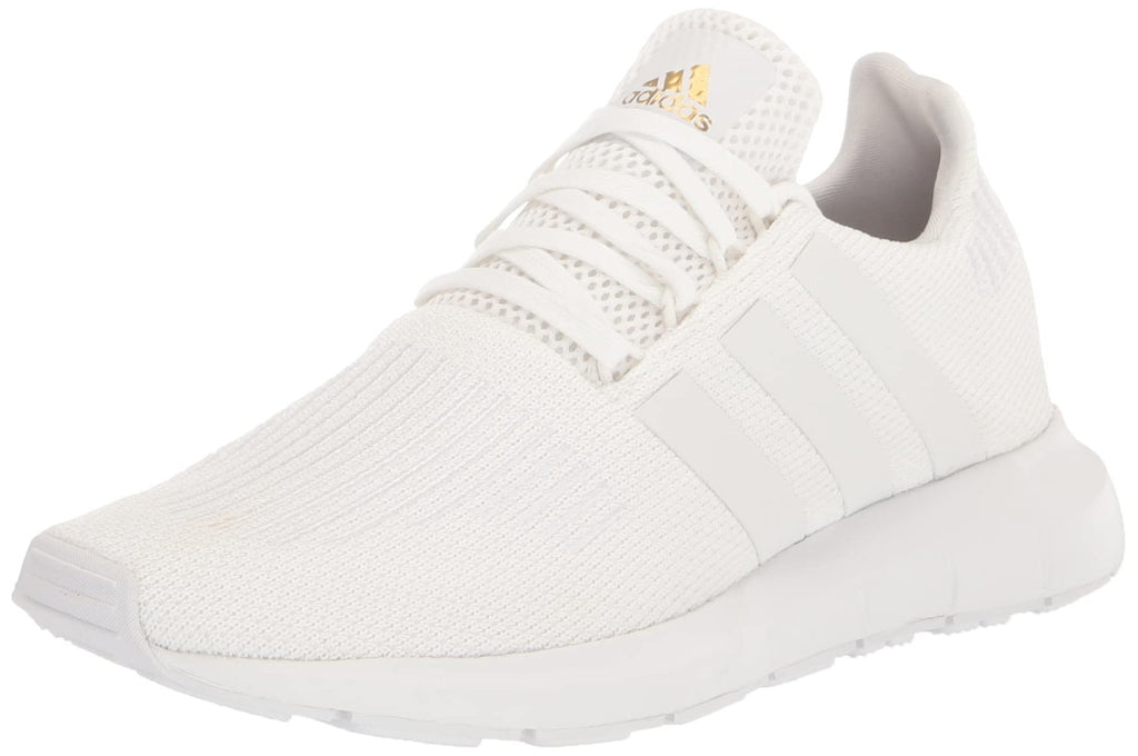 adidas Womens Swift Run White/White/Gold Metallic 8