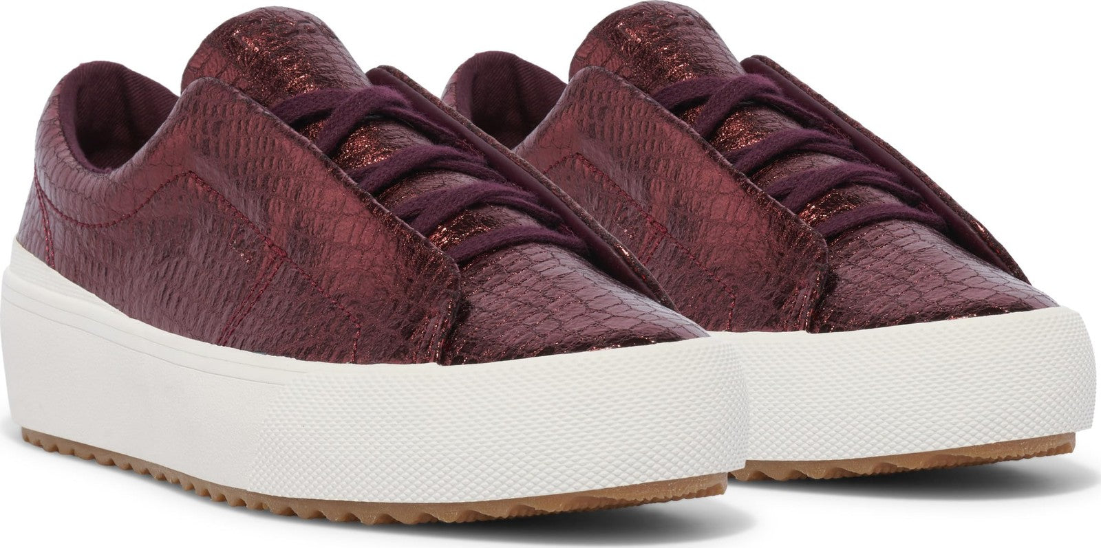 Keds Women's Remi Slip On Sneaker, Burgundy Embossed Leather, 11