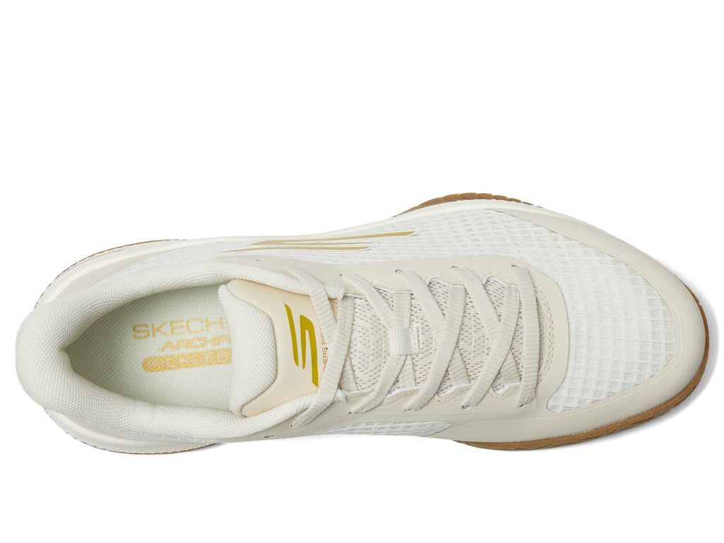 Skechers Women's Viper Court Pro Pickleball Sneaker, Off White, 7.5