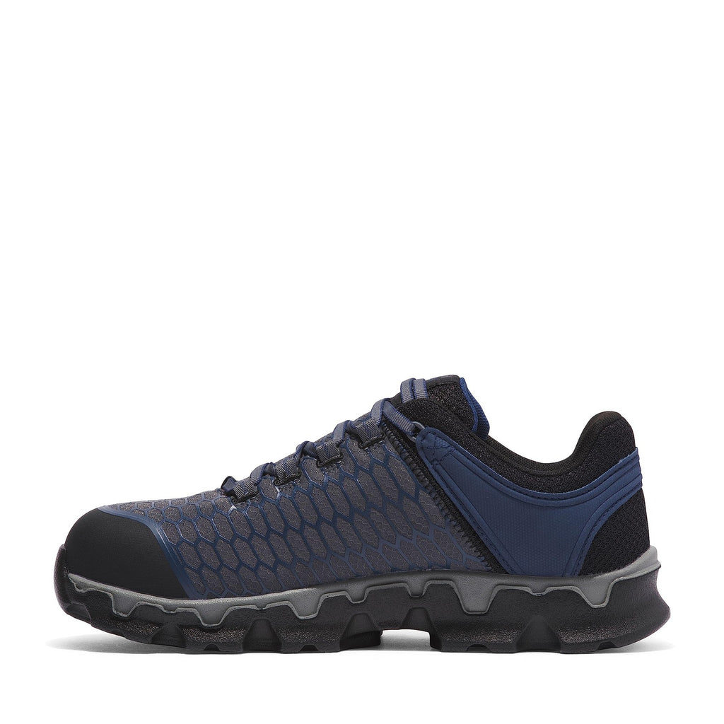 Timberland PRO Powertrain Sport Alloy Safety Toe Work Shoe, Grey/Navy, 11.5