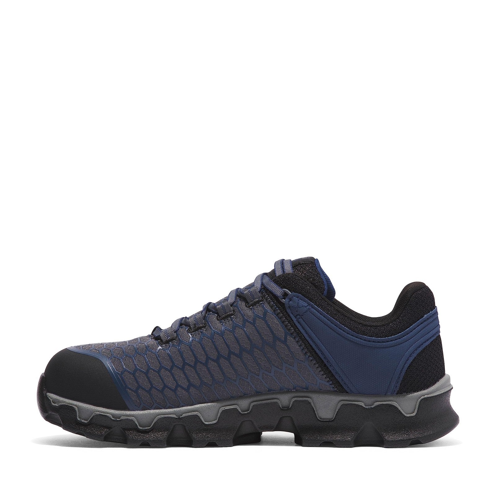 Timberland PRO Powertrain Sport Alloy Safety Toe Work Shoe, Grey/Navy, 11.5