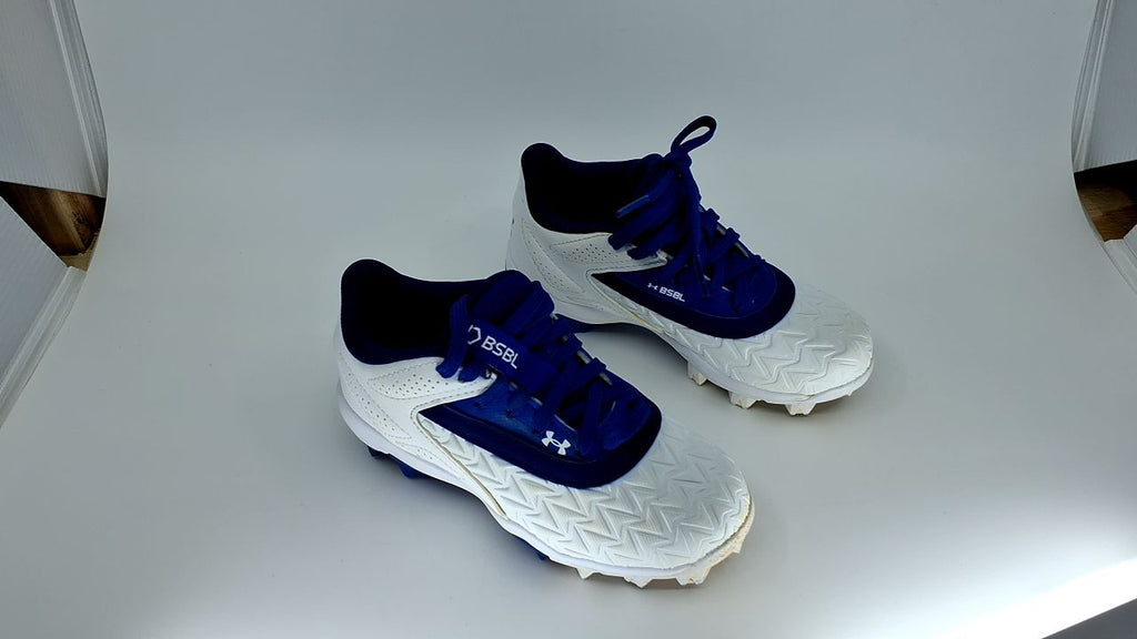 Under Armour Boys' Leadoff Low RM JR 3.0, (400) Royal/White/Royal, 11K, US